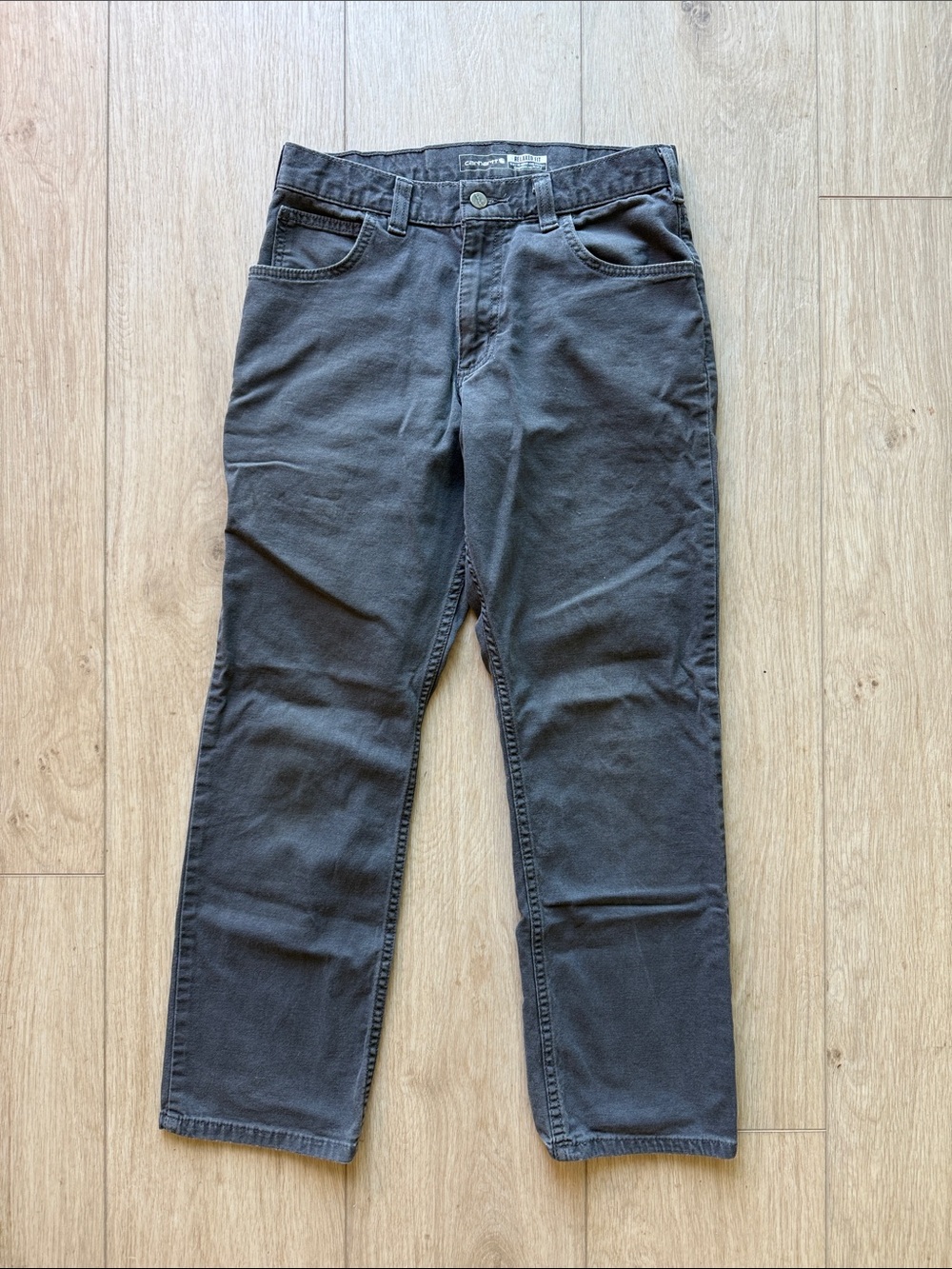 Carhartt relaxed fit dark gray work pants 30x30